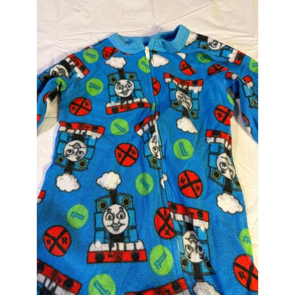 Thomas the Tank Engine Train Sleeper Footed One Piece Boys Size 2T Pajamas - Picture 1 of 2